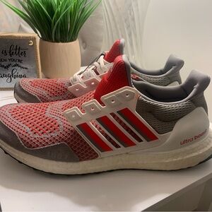 Adidas Ultra Boost Red and Gray Sneakers